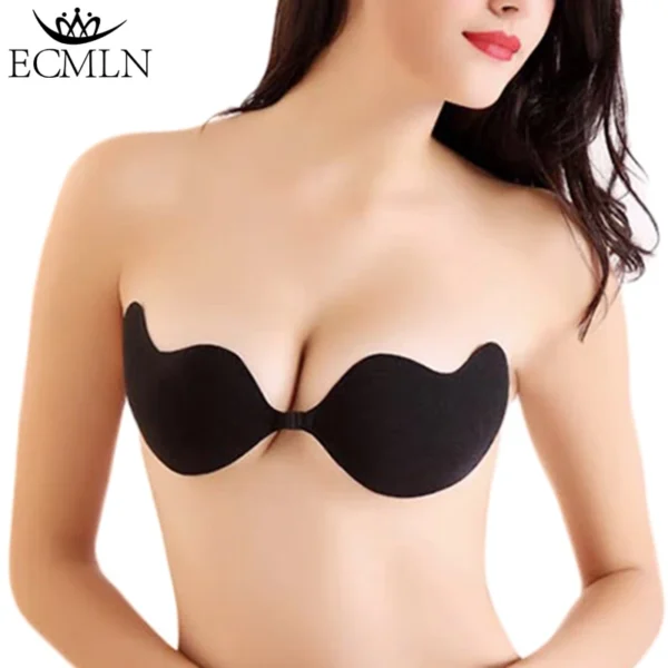 H15c11720cdc74dde9e01318bf70ab4e4C.webp Sujetador Adhesivo Invisible Push-Up de Silicona
