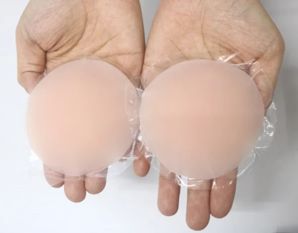 S3ebd9bb91594434abffde0ec856940d2U-1.webp Round Shape Reusable Silicone Nipple Covers Invisible Seamless Breast Petals No Show Full Coverage Nip Pasties Sticky Bra