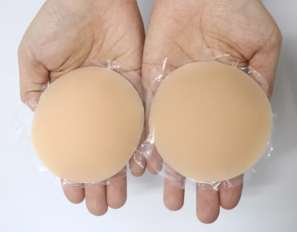 S62cf26a2d6b242d3a067af1c9fca0a30y-1.webp Round Shape Reusable Silicone Nipple Covers Invisible Seamless Breast Petals No Show Full Coverage Nip Pasties Sticky Bra