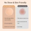 S7575171bcfd14a4fa54d30f8be226811x-1.webp Round Shape Reusable Silicone Nipple Covers Invisible Seamless Breast Petals No Show Full Coverage Nip Pasties Sticky Bra