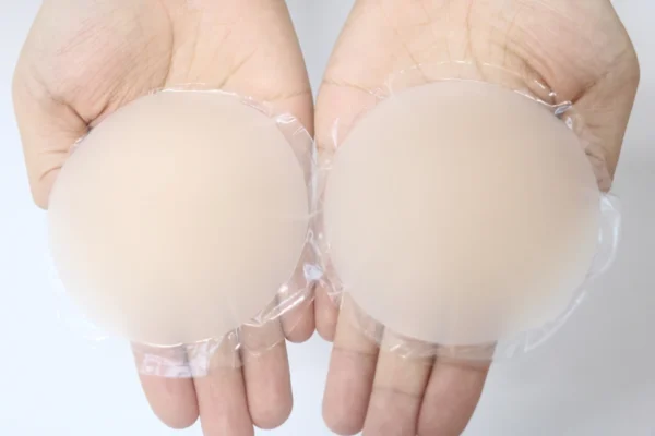 S89645c2a5a314838bb54b29fd82b129eO-1.webp Round Shape Reusable Silicone Nipple Covers Invisible Seamless Breast Petals No Show Full Coverage Nip Pasties Sticky Bra