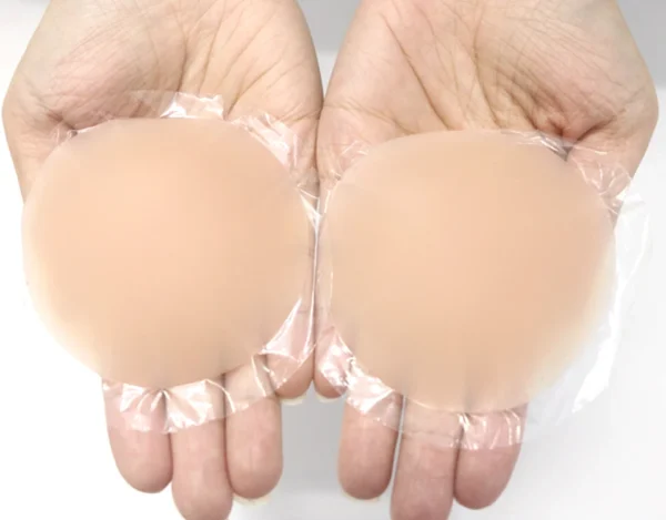 S90e51e770842499dab09858b7832ae9du-1.webp Round Shape Reusable Silicone Nipple Covers Invisible Seamless Breast Petals No Show Full Coverage Nip Pasties Sticky Bra