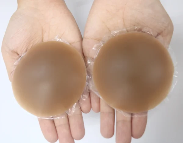 Sa57cd4792dc746cdb97251e305a1b1fa4-1.webp Round Shape Reusable Silicone Nipple Covers Invisible Seamless Breast Petals No Show Full Coverage Nip Pasties Sticky Bra