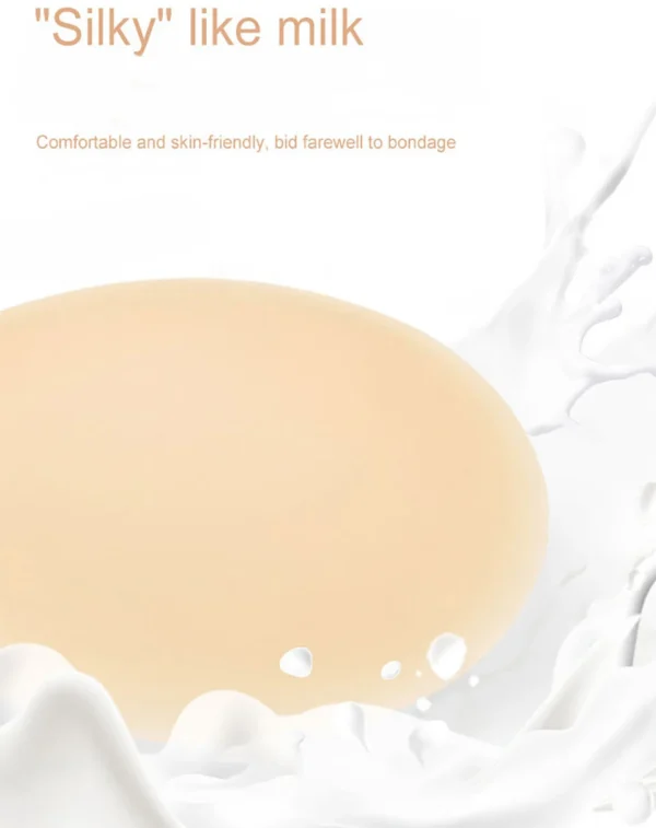 Sfbb4412f94344aa6acebe99815e4e6c3R-1.webp Round Shape Reusable Silicone Nipple Covers Invisible Seamless Breast Petals No Show Full Coverage Nip Pasties Sticky Bra